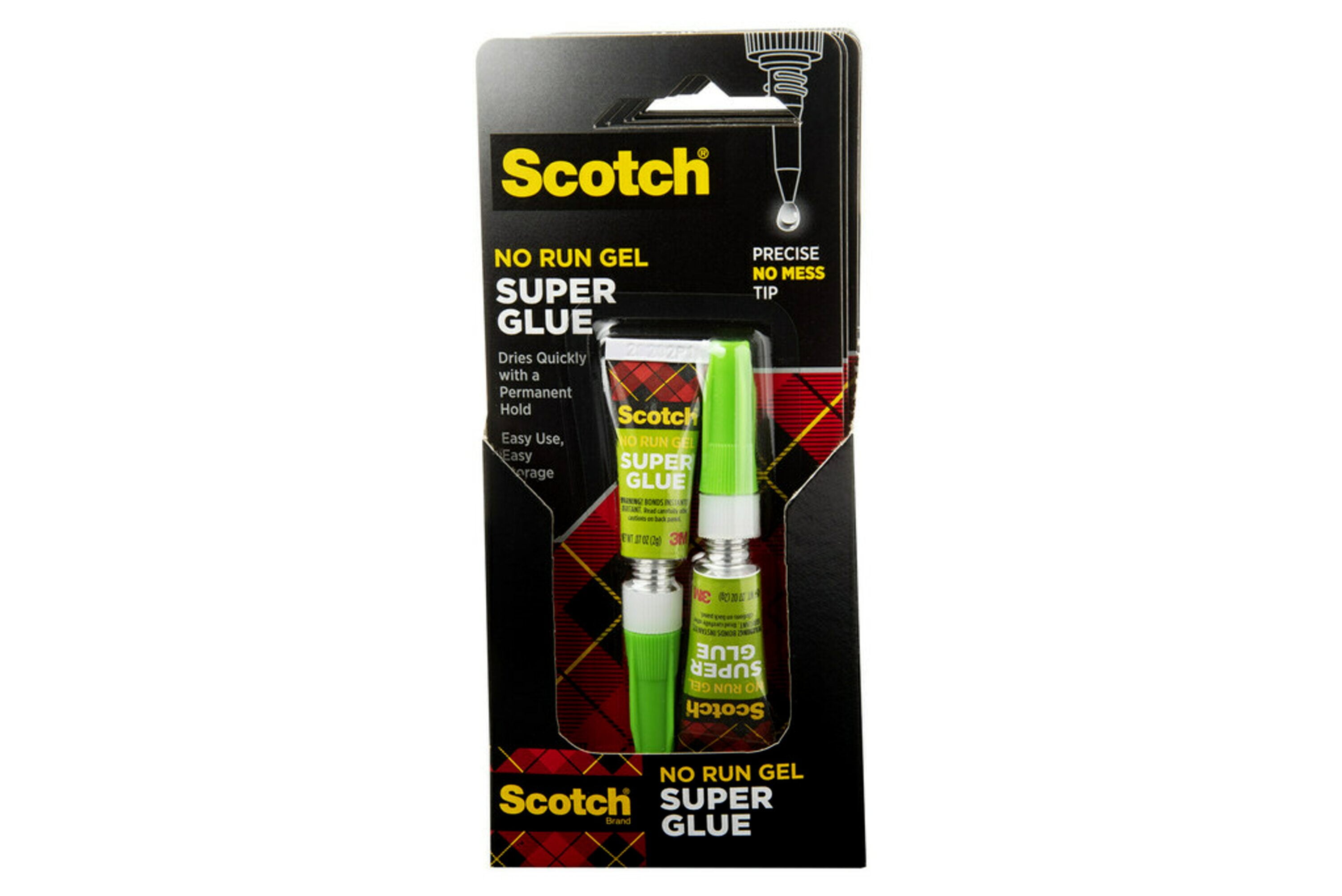 Scotch General Purpose Super Glue Gel, 0.07 oz. each, 2 Pack Walmart