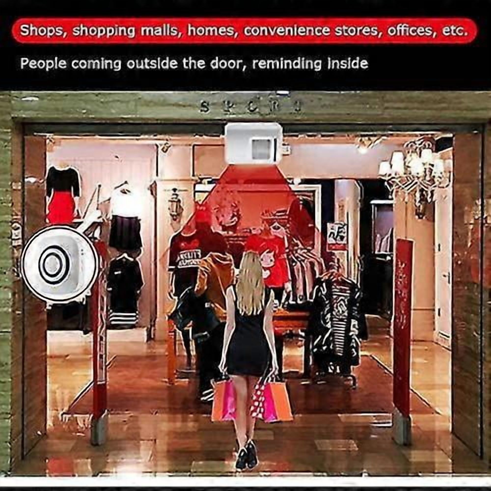 Motion Sensor Alarm, Wireless Driveway Alarm, Home Security Business Detect Alert With 2 Sensor And 1 Receiver,38 Chime Tunes - Led Indicators For Ind