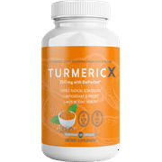 QFL TurmericX Veg Caps(120)- 2 Month Supply-1500MG. 95% Curcumin Turmeric Powder with Ginger, Black Pepper - Ayurvedic Non-GMO Antioxidant & Anti-Inflammatory Joint Pain Relief