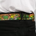 thumbnail image 4 of Nickelodeon Belt, Seatbelt Buckle Belt, Ninja Turtles Pose 84 Pizza Verbiage, Youth 22 to 32 Inches, 4 of 9