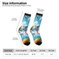 thumbnail image 2 of Rateoe Astronaut Tropical Dolphin for Women Casual Calf Socks - Cute Crew Socks - Thin Soft Above Ankle Socks Size 5-11, 2 of 6