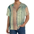thumbnail image 3 of Disketp Men's Hawaiian Hardwood Print Shirts Button Down Holiday Beach Shirts-Medium, 3 of 7
