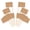 Brown, variant on Yammee 100pcs Blank Toothpick Flags Mini Food Labels Cheese Marker Picks Cupcake Topper