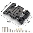 thumbnail image 3 of Aluminum Alloy Chassis Center Skid Plate with Screw Replacement Accessory Fit replacement for 110 Axial SCX10 90021 90022 90028 Remote Control Crawler Car Parts（BLACK）, 3 of 6