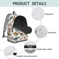 thumbnail image 4 of Cute Dinosaur Pattern Backpack for School,Cute School Bag,Schoolbag with Adjustable Shoulder Straps & Padded Back,15.7"x11.8"x5.5", 4 of 5