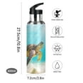 thumbnail image 4 of Turtle in Sea Water Bottles Insulated Thermos Kids Stainless Steel Bottle with Straw Lid Flask Leakproof for Sports Gym 20 oz, 4 of 6