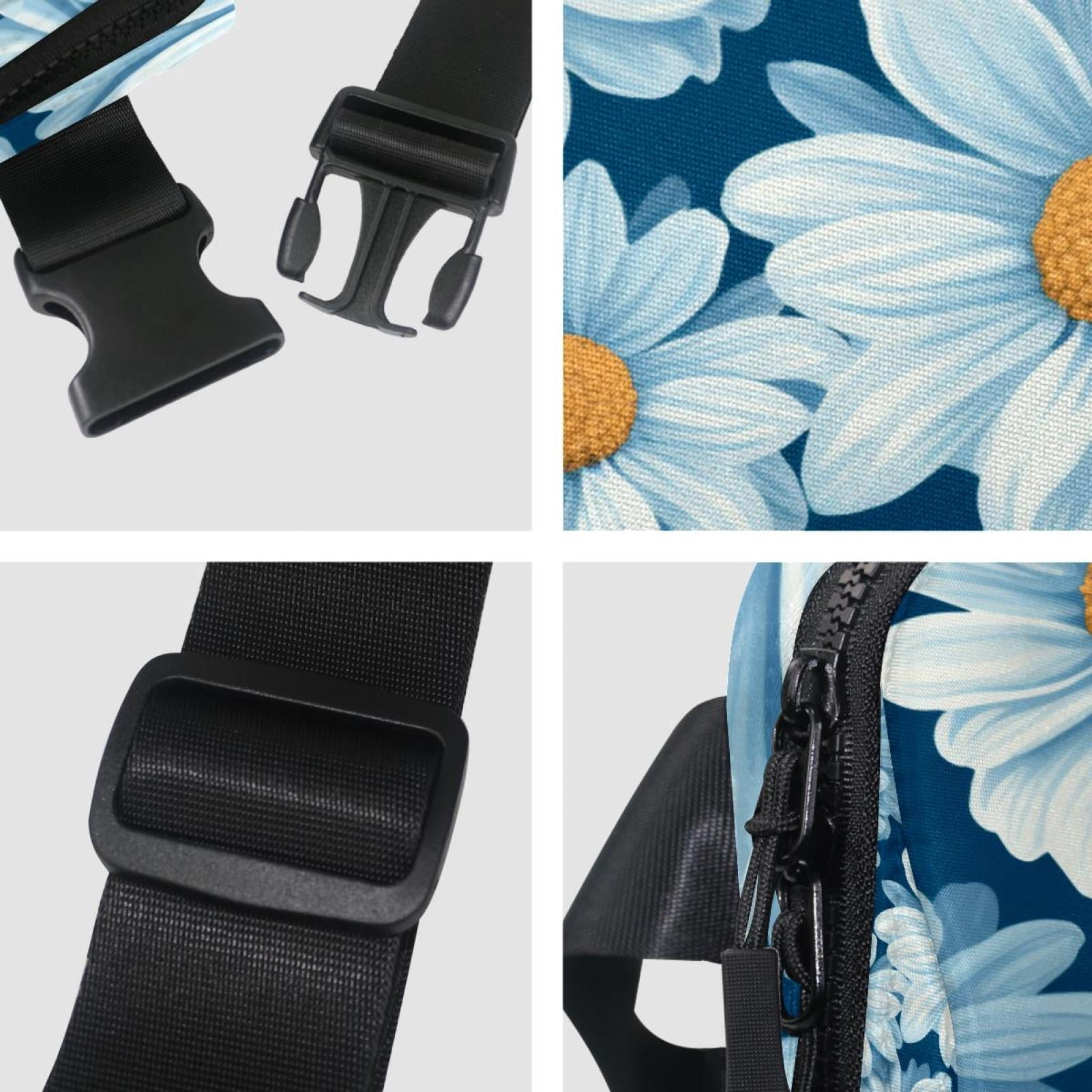 Daisies Lightweight Adjustable Waist Pack with Extension Strap - Unisex Fanny Pack, Belt Bag, Cross Body Bag