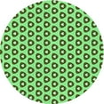 thumbnail image 1 of Ahgly Company Machine Washable Indoor Round Transitional Green Area Rugs, 7' Round, 1 of 7
