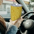 thumbnail image 6 of Lsque nachos cracker Pattern 20oz Car Cup with Lid and Straw, Insulated Coffee Cup with Straw Topper, Spill Proof Travel Coffee Mug, Stainless Steel Tumble-Without Straw, 6 of 8