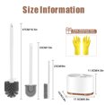 thumbnail image 2 of XXXFLOWER 3-in-1 Toilet Brush Set with Holder, Wall Mounted - No Splash Cleaning, Easy Drain Design, Durable and Hygienic, 2 of 7