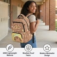 thumbnail image 3 of Jeiento Study Duck Camo Elementary Backpack Girls 6-8 School Large Capacity Bookbags Casual Rucksack with Multi Compartments 17 Inch School Backpacks, 3 of 7