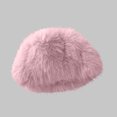 thumbnail image 7 of hotojiny Women's Cute Fuzzy Hat Winter Fluffy Winter Hat Soft Warm Plush Beanie Cap for Cold Weather(Pink,One Size), 7 of 7