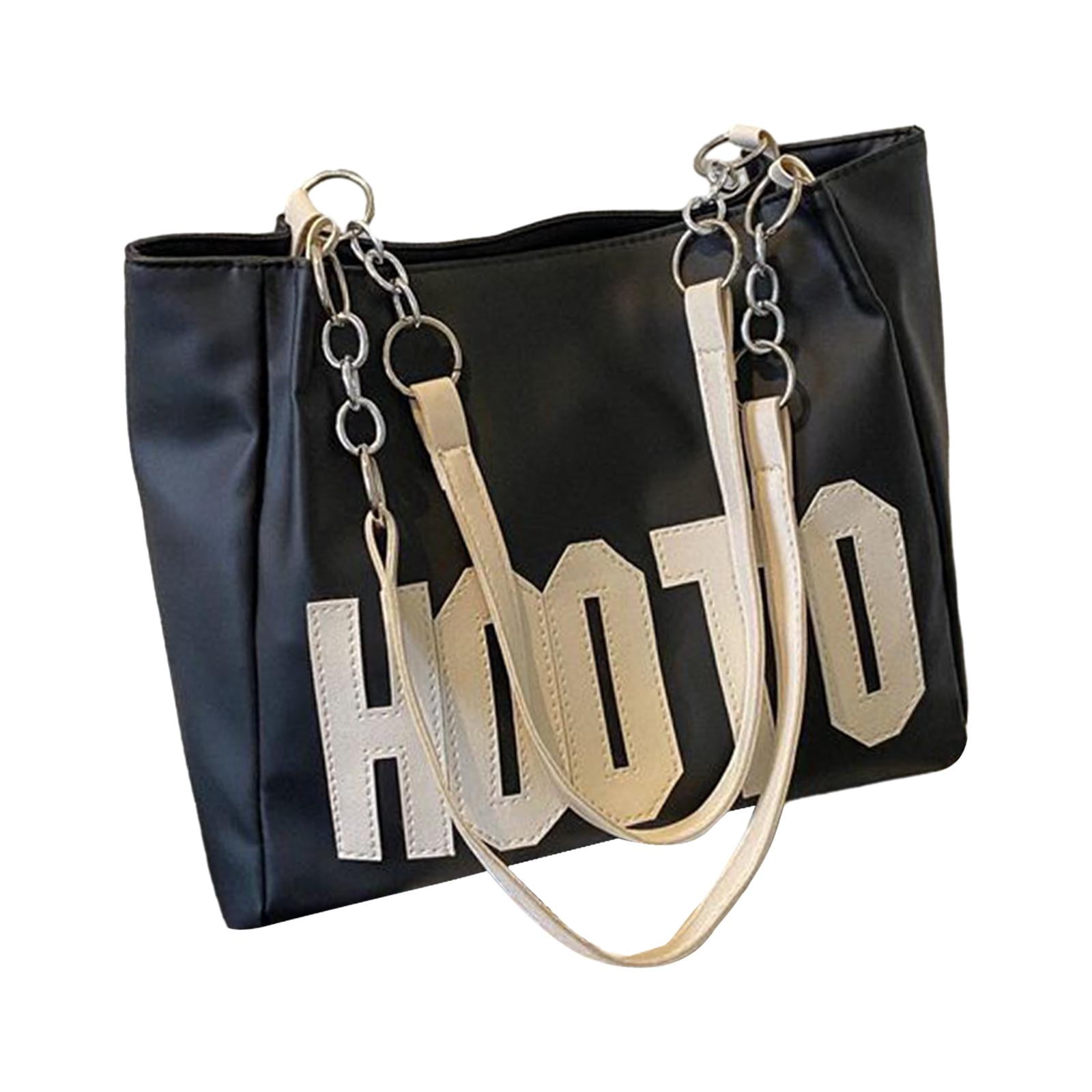 Milaget Fashion Tote Bag Travel Purse Large Capacity Travel for Spring Streets Summer Black