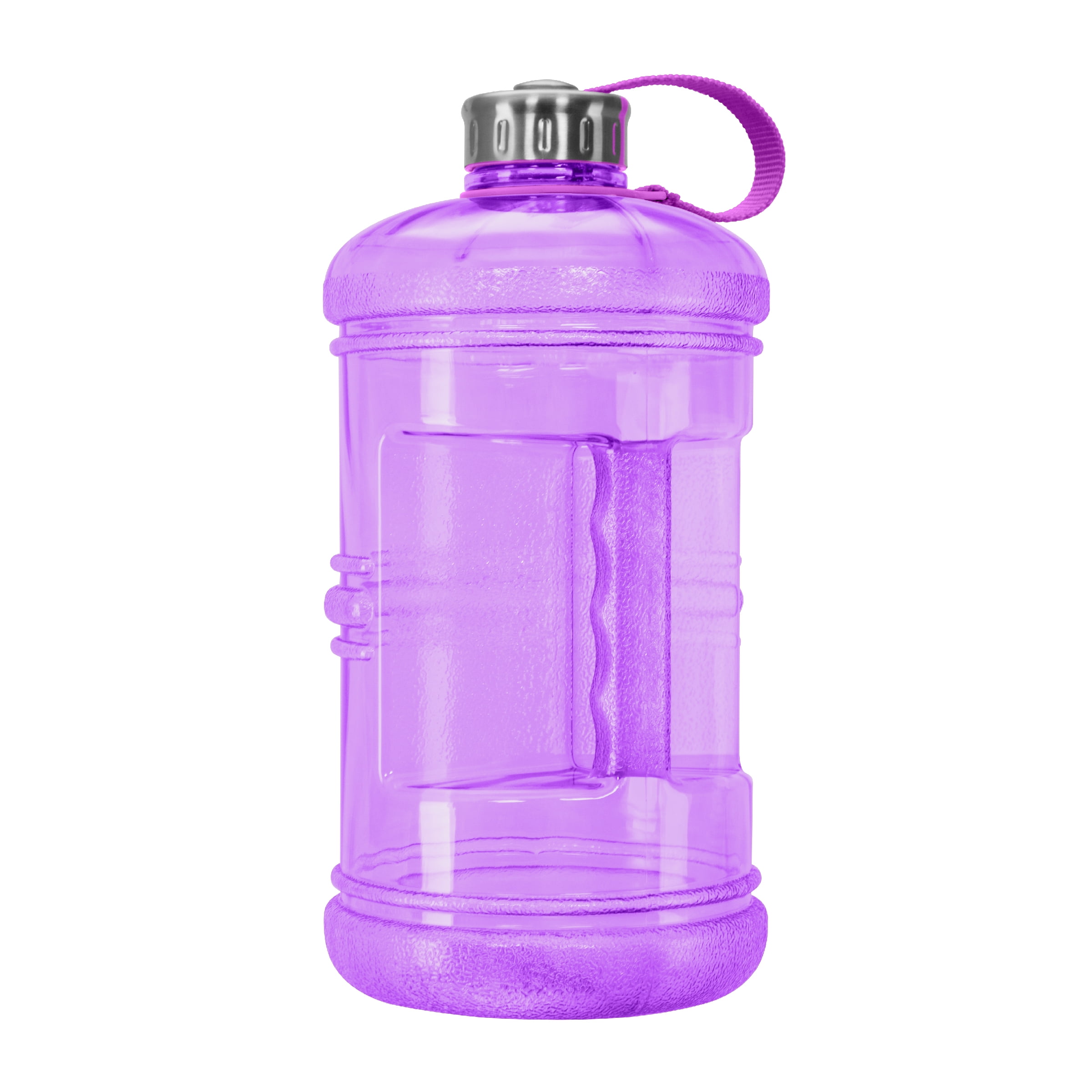 3 Liter BPA FREE Reusable Plastic Drinking Water Bottle w/ Steel Cap