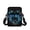 Blue Dolphin Floral Print, variant on Halloween Crossbody Bag for Travel, Zippered 2-Layer over Shoulder Bags for Women, Spooky Pink Shoulder Bag
