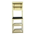 thumbnail image 3 of Kitchen Baker's Racks 23.62" White and Black color Bakers Rack for Kitchen with Storage, Coffee Bar, 5-Tier Kitchen Shelves, Microwave Stand,Freestanding Baker's Racks, 3 of 12