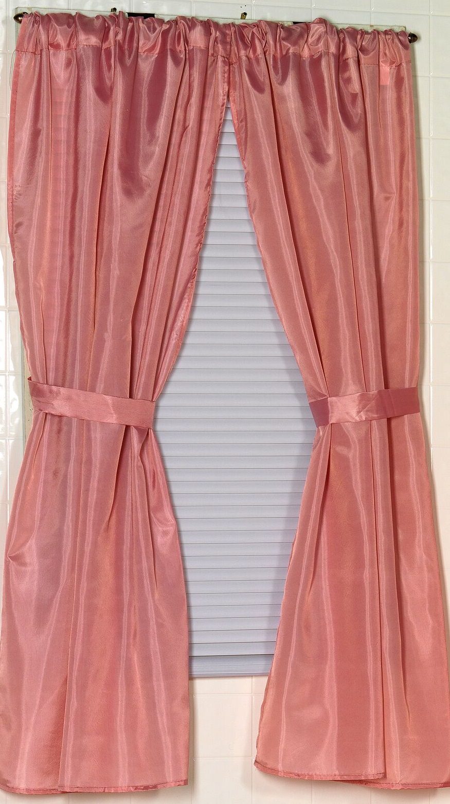 Royal Bath 100 Polyester Fabric Window Curtain With Two Panels And Two