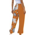 thumbnail image 3 of Yellow Halloween Pajama Pants for Women Stretch Drawstring Lounge Pants, Soft Casual Wide Leg Pjs Sleep Bottoms 2XL, 3 of 6