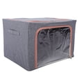 thumbnail image 2 of Under Bed Storage, Fabric, Stainless Steel, Metal Material Storage Bins Closet Organizers And Storage with Clear Window 2 Openings for Organizing a Range of Items, 2 of 7