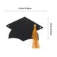 thumbnail image 5 of Gorro de graduación, guirnalda, cadena, felicitaciones, decoración de fiesta de graduación, sombrero colgante, pancarta con recortes, 5 of 5