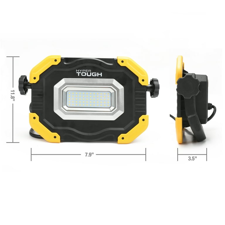 Hyper Tough 5000 Lumen LED Corded Work Light, Yellow, Black, Model