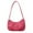 Pink, variant on WRKEKC Clearance Mini Crescent Crossbody Bag for Women, Wrinkle-Resistant Polyester Purse with Metal Zipper