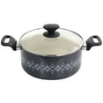 thumbnail image 3 of Spice by Tia Mowry Savory Saffron 7 Piece Ceramic Nonstick Aluminum Cookware Set with Nylon Utensils in Grey, 3 of 10