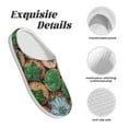 thumbnail image 5 of Lsque Cactus 4 Pattern Womens Comfort Cotton on Scuff With Memory Foam and Anti-skid Sole Slipper-46/47, 5 of 7