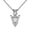Viking Arrow 1, variant on Turquoise Necklace for Men, Vintage Arrowhead Pendant , White Gold Plated Western Jewelry Gift