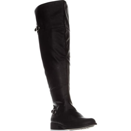 Womens AR35 Adarra Wide Calf Over The Knee Boots, Black (Best Way To Smooth Caulk)