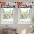 thumbnail image 2 of LALILO Kitchen Curtain Valance Halloween Black White Graphic Rod Pocket Window Curtain 52"x 18" Set of 2, 2 of 7
