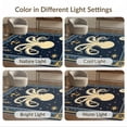 thumbnail image 7 of ODIKA 9'x12' Washable Area Rug Octopus Vintage Koi Nautical Pirate Compass Cartoon Bathroom for Great Room, Indoor Concept, Large Living Low Pile, Flatwoven, 7 of 7