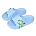 thumbnail image 5 of Fnooota Boys Slide Sandals, Non Slip Open Toe Waterproof Slip On Summer Shoes Sky Blue Size 1-1.5(Big Kids), 5 of 6