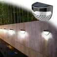 thumbnail image 2 of Hengdidi Solar Powered Outdoor Lights 1 Pack - Ip65 Waterproof Wall Lighting for Fence/Steps/Stairs/Garden - Dusk To Dawn Auto Sensor with 10,000h Lifespan (90x62x50mm), 2 of 7