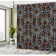 thumbnail image 5 of Ambesonne Abstract Floral Shower Curtain, Funky Petal Forms, 69"Wx70"L, Charcoal Grey Multicolor, 5 of 5