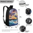 thumbnail image 5 of Jeiento Dolphin School Bags for Girls 6-8 7-10 Backpack Elementary School Bookbag 17inch Bagpacks Back To School Stuff Daypack, 5 of 6