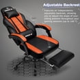 thumbnail image 4 of Bossin Gaming Chairs with Footrest, Massage Leather Game Chair for Adults, Big and Tall Gamer Chair with Headrest and Lumbar Support, 4 of 8
