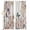 White, variant on Vintage Pink Flowers Blackout Curtains for Bedroom/Living Room, Pinch Pleated Black Out Curtains, Spring Floral Butterfly Retro Art Room Darkening Window Drapes with Hooks 2 Panels, 39"x70"