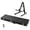 Black, Metal Stand, variant on Yescom Electric Bass Guitar Hard Case Wooden Hard Shell Carrying Case Lockable with Key Square