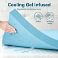 thumbnail image 3 of BDEUS 2 inch Mattress Topper, Cooling Gel Memory Foam Bed Topper for Pressure Relief, Queen, 3 of 12