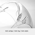 thumbnail image 3 of LQQBOX 1 Pack Anti-Fog Plastic Full Face Covering, Transparent Face Guard with Anti-Slip Nose Pad,Breathable Dust-Proof Nose Face Mouth Shield Protective for Unisex Adults Outdoor Activities, 3 of 7