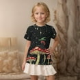 thumbnail image 5 of FamilyThread Toddler Girls Boys Fashionable Short Sleeve T-Shirt Mushroom Graphic Print Tunic Tops Crewneck Casual Summer Shirt For 3-13Y, 5 of 7