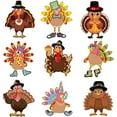 thumbnail image 2 of 40 Pcs Thanksgiving Make-a-Turkey Stickers Party Favors Supplies for Kids DIY, Turkey Crafts Stickers for Thanksgiving Activities Games Autumn Fall Harvest Decoration, 2 of 7