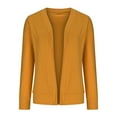 thumbnail image 5 of Itsame Womens Cardigan, Casual Long Sleeve Open Front Cardigan Blouse Yellow XL, 5 of 7