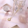thumbnail image 3 of TINGN Dainty Gold Necklaces for Women, 14K Gold Plated Hexagon Letter Pendant Initial Choker Necklace Layered Necklaces for Women, 3 of 6