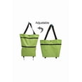 thumbnail image 2 of Chariot de Magasinage Pliable en Tissu Oxford avec Roues - Conception Pliable pour un Rangement Facile, Sac Extensible à Fermeture Éclair, Chariot Réutilisable Léger de 12,73 Oz pour Magasinage au Supermarché, Voyage, Camping, Pique-Nique, 2 of 6