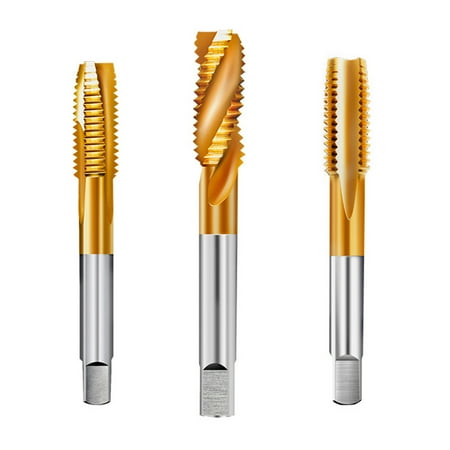 

NUOLUX 3pcs Household Drill Bits High Speeds Steel Drilling Supplies Straight Slot Machine Taps