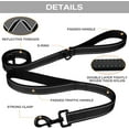 thumbnail image 4 of Solennerer Dog Leash Heavy Duty Pet Leash 2 Traffic Padded Handles Reflective Leash for Medium to Large Dogs, 4 of 7