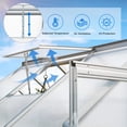 thumbnail image 3 of Dextrus 6x6FT Robust Aluminum & Polycarbonate Greenhouse: Walk-in Structure with Sliding Doors, Vent Windows, UV Protection, Matte Silver Finish for Outdoor Gardens, 3 of 5