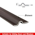 thumbnail image 3 of 2-8m Wave Bottom Door Draft Stopper Weather Strip Anti-Cold Noise Blocker Soundproof Door Sweeps PU Form Sealing Strip, 3 of 9